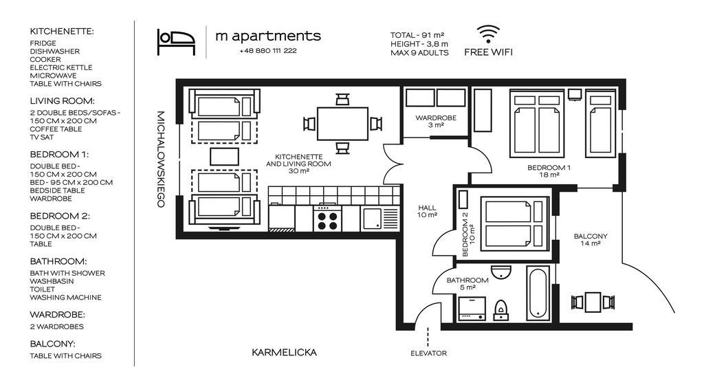 M Apartments Krakow Exterior photo